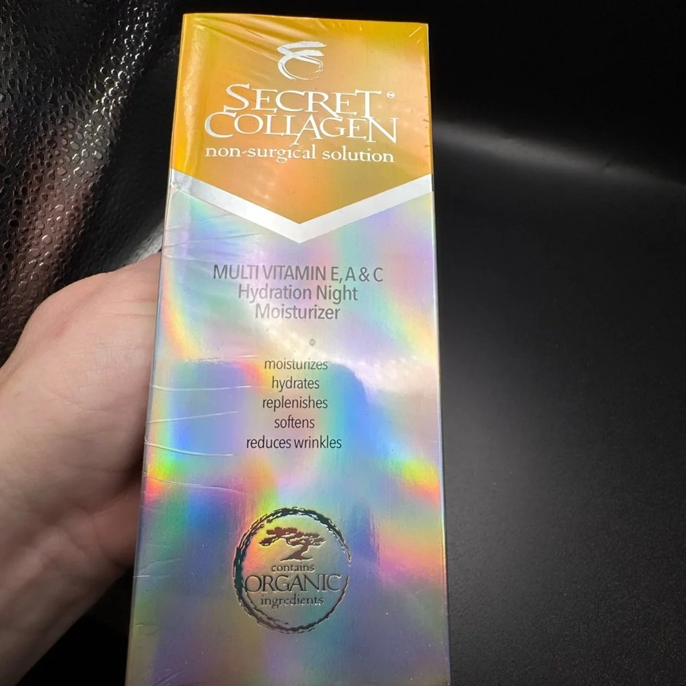 Secret Collagen Hydration Night Moisturizer 1.7oz sealed MADE IN ITALY SKINCARE